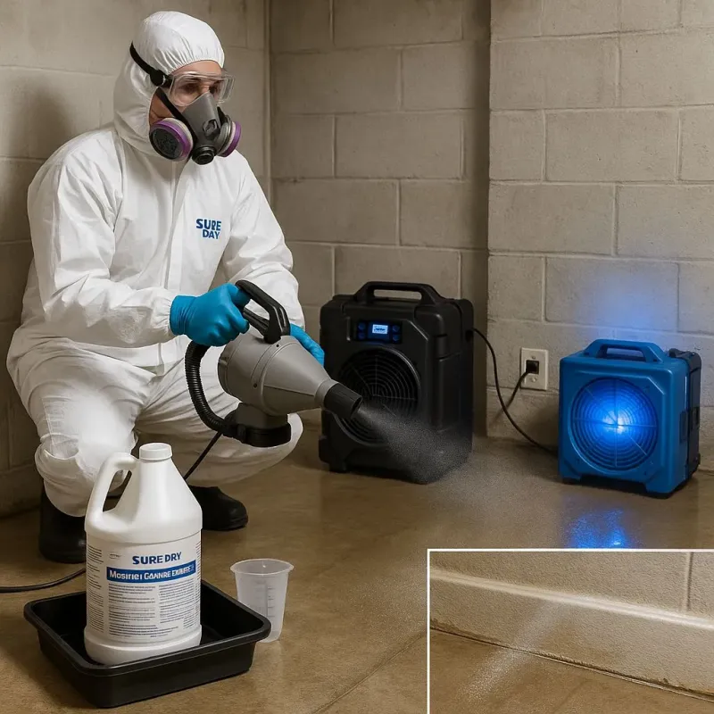 Sanitization and Odor Removal process in East Hills, NY