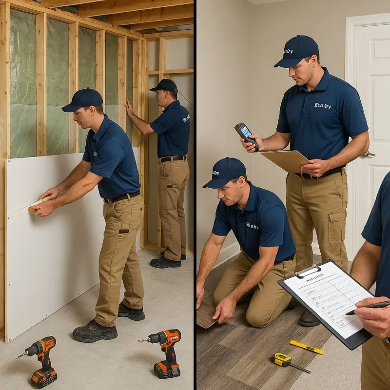 Repairs and Reconstruction process in East Hills, NY